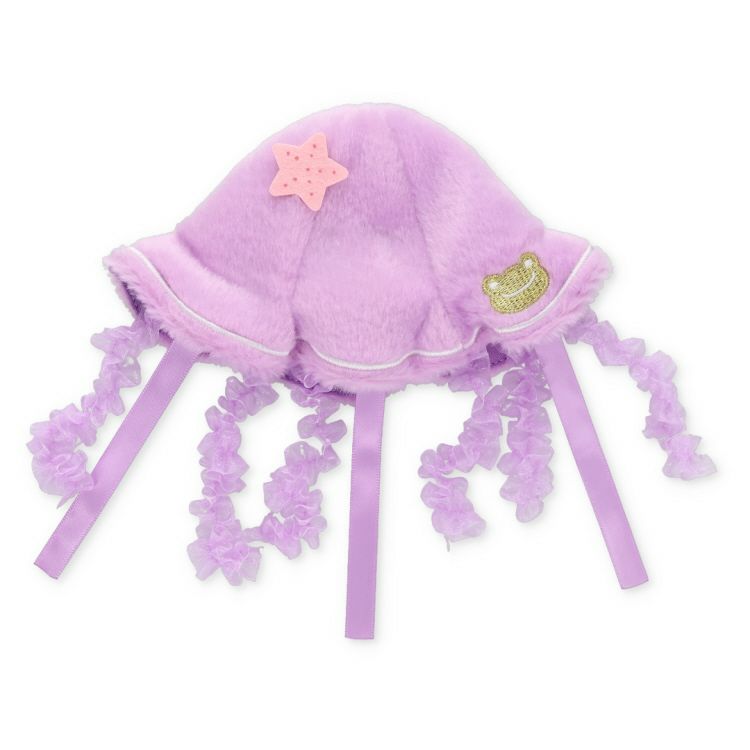 Pickles the Frog Costume for Bean Doll Plush Sea Friends Jellyfish Pink Japan