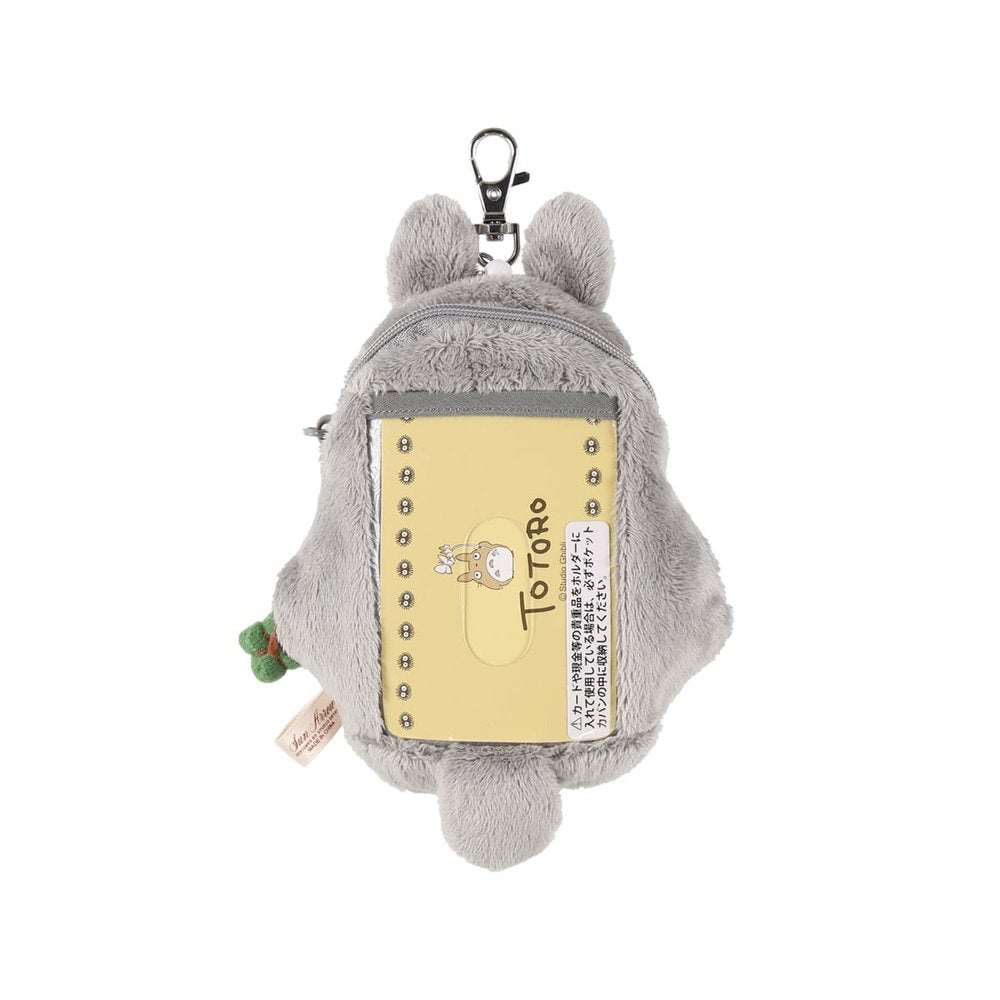 My Neighbor Totoro Plush Pass Case with Reel Gray Studio Ghibli