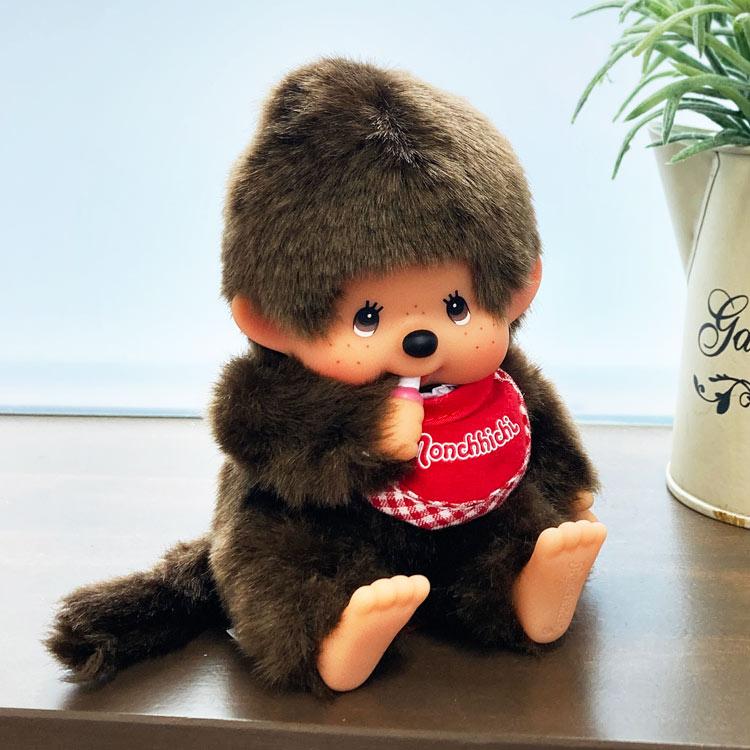 Monchhichi Doll SS Boy Premium Standard Brown Japan