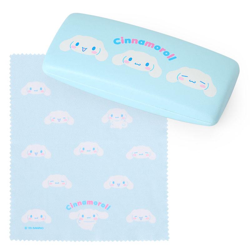 Cinnamoroll Glasses Case with Cloth Blue Sanrio Japan 2025