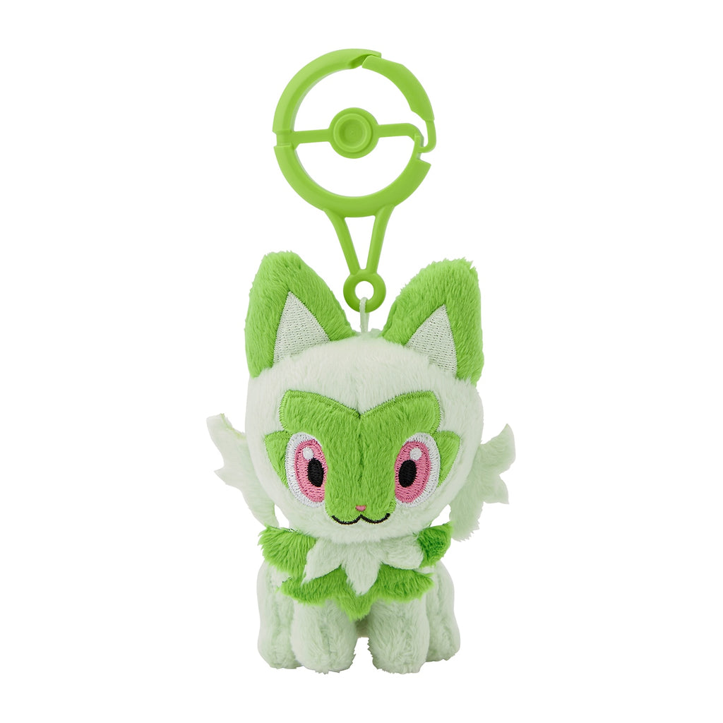 Sprigatito Nyahoja Plush Keychain with Carabiner Pokemon Center Japan 2024