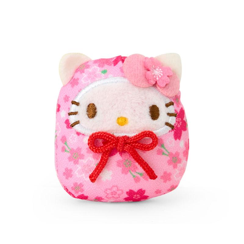 Hello Kitty Plush Magnet Daruma Pink Sakura Sanrio Japan 2025