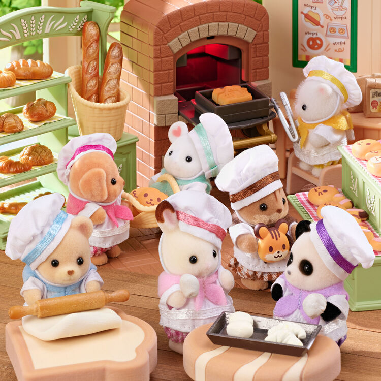 Sylvanian Families Lively Baby Bakery Pretend Play Doll Set EPOCH Japan 2024