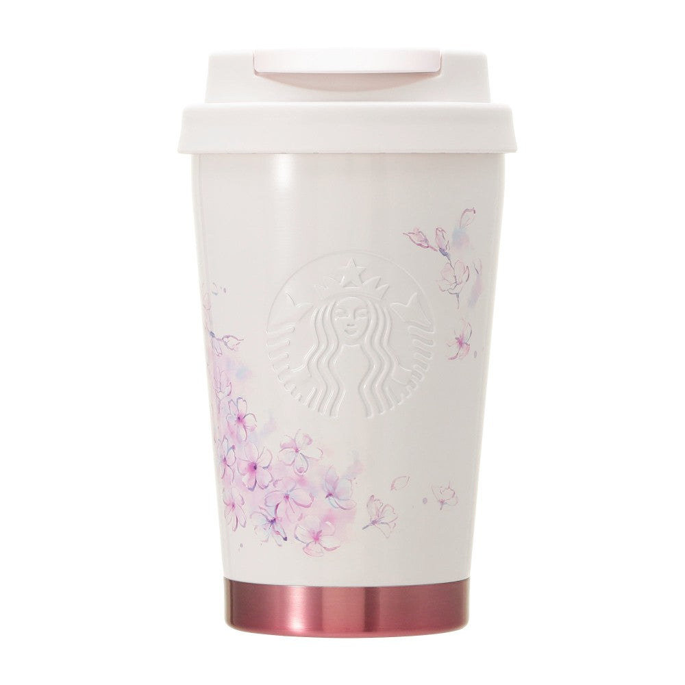 Starbucks Japan SAKURA 2025 Stainless TOGO Logo Tumbler Beige 355ml