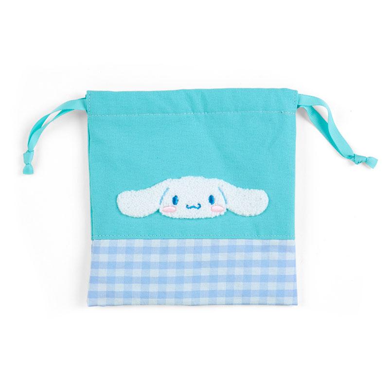 Cinnamoroll Drawstring Pouch Sagara Embroidery Blue Sanrio Japan