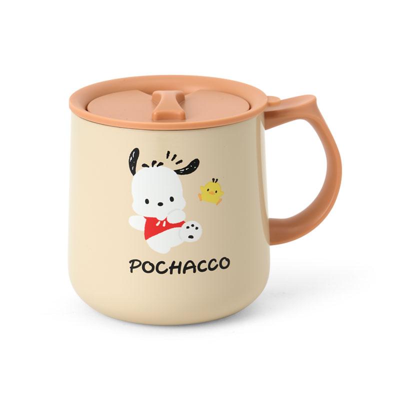 Pochacco Stainless Mug with Lid Beige Sanrio Japan 2025