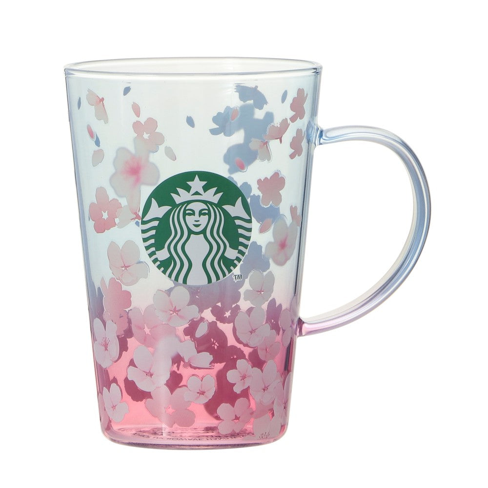 Starbucks Japan SAKURA 2025 Glass Mug Cup Spring Season Blend 414ml