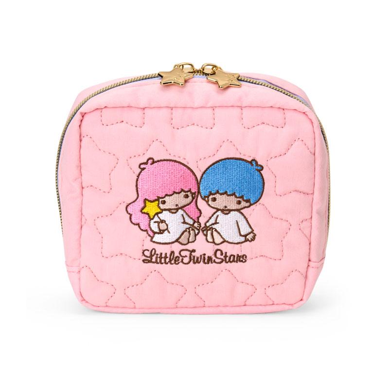Little Twin Stars Kiki Lala Quilting Pouch Pink Sanrio Japan 2025
