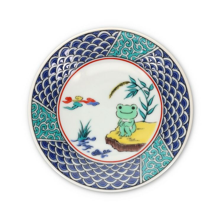 Pickles the Frog Kutani Ware Plate Japan