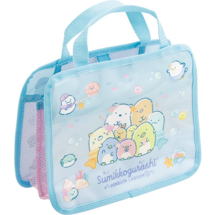 Sumikko Gurashi PVC Tote Bag Blue Penguin Lagoon San-X Japan 2025
