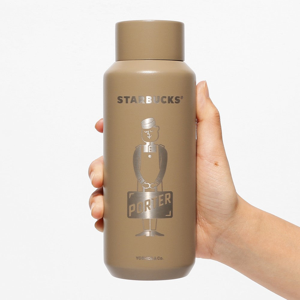 Starbucks Japan PORTER Recycled Stainless Bottle Matte Beige 355ml