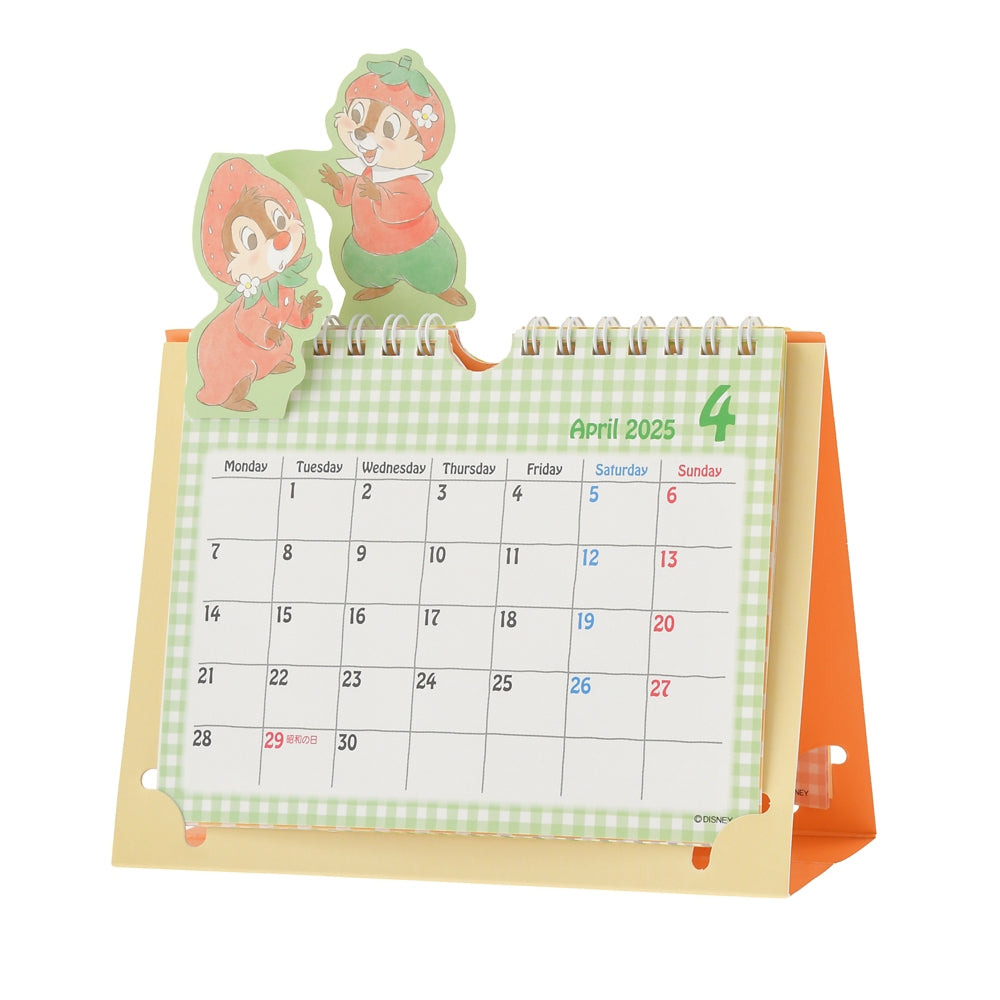 Chip & Dale Calendar Desktop 2025 Pop-Up Disney Store Japan