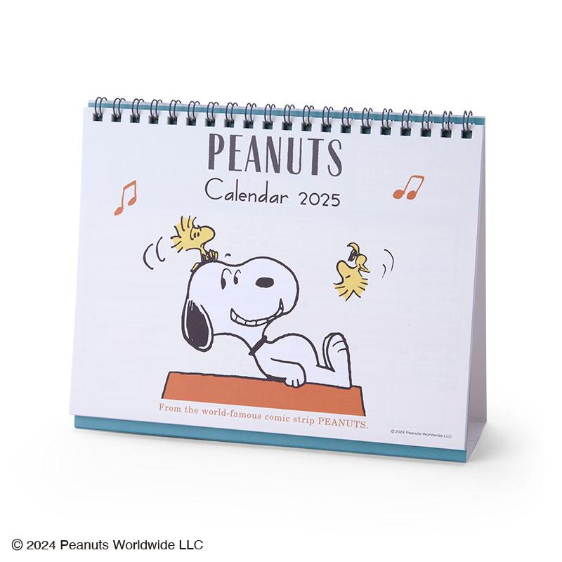 PEANUTS Snoopy Ring Calendar Desktop 2025 Sanrio Japan