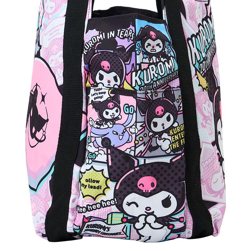 Kuromi Print Tote Bag Comic Black Pink Sanrio Japan 2025