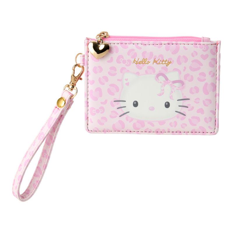 Hello Kitty Coin Case Pouch Leopard Pink Sanrio Japan 2025