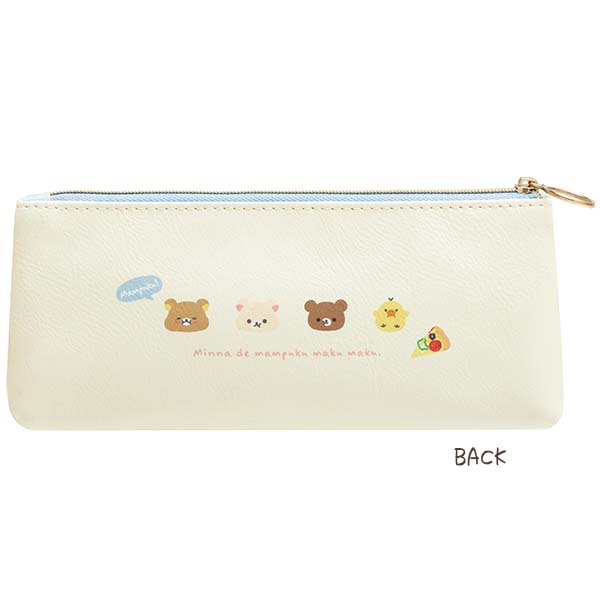 Rilakkuma Pen Case Pencil Pouch Manpuku Maku maku Everyone is Full San-X Japan