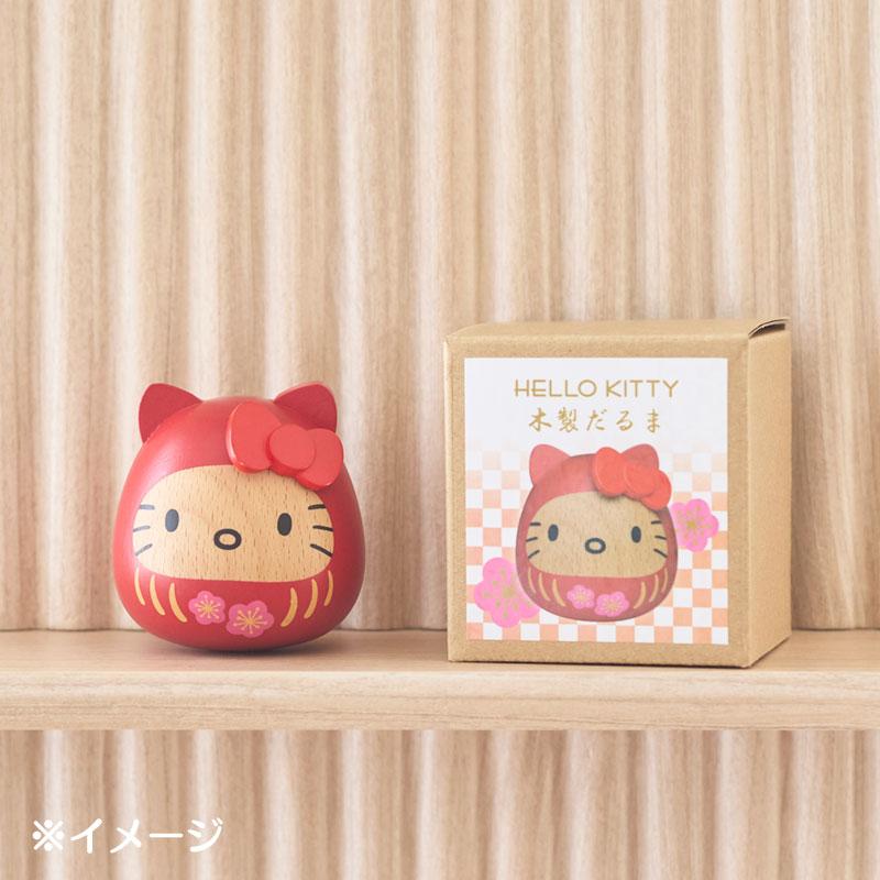 Hello Kitty Wood Daruma Sanrio Japan 2025