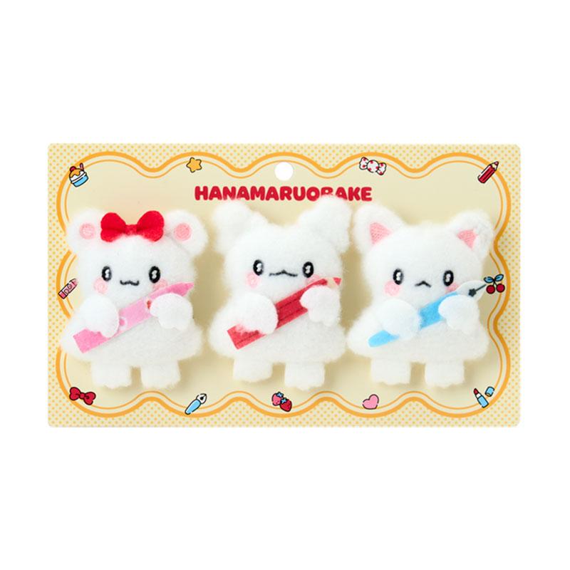 Hanamaruobake Plush Mascot Brooch Set With Friends Sanrio Japan