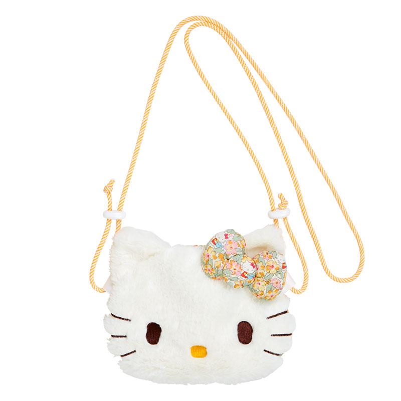 Hello Kitty Plush Sacoche Shoulder Bag Liberty Yellow Sanrio Japan 2024