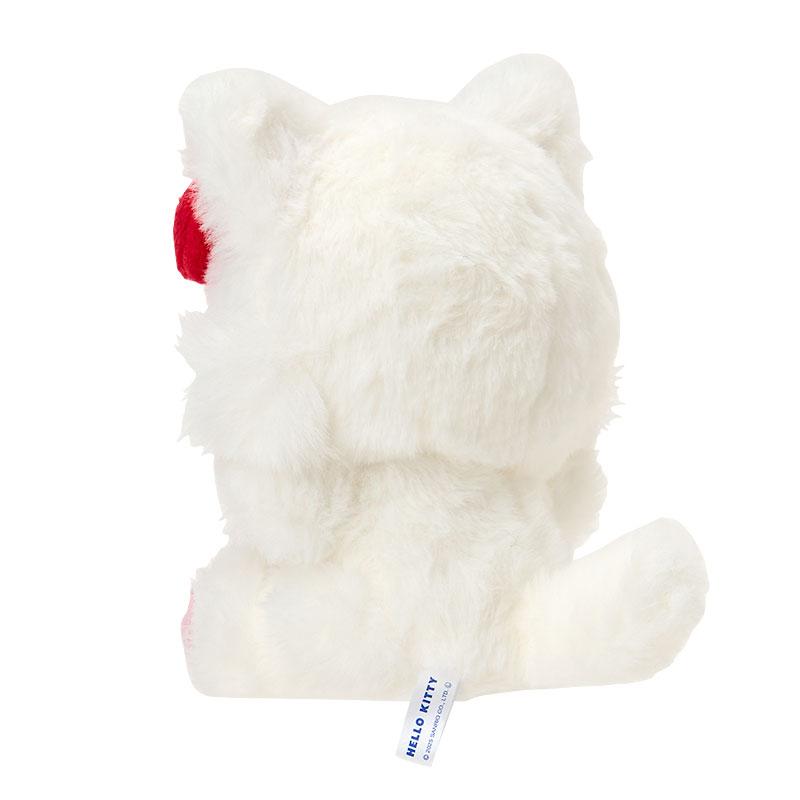 Hello Kitty Plush Keychain Fur Face Cat White Sanrio Japan 2025