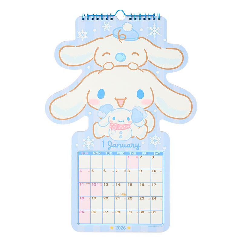 Cinnamoroll Wall Calendar 2026 Die-cut Sanrio Japan