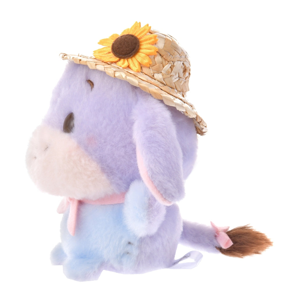 Eeyore Plush Doll Straw Hat Urupocha-chan Disney Store Japan Winnie the Pooh