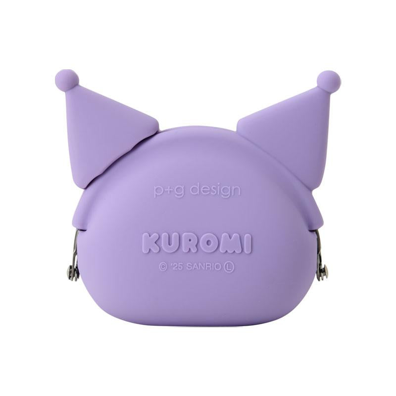 Kuromi Silicone Pouch mimi POCHI Purple Sanrio Japan 2025