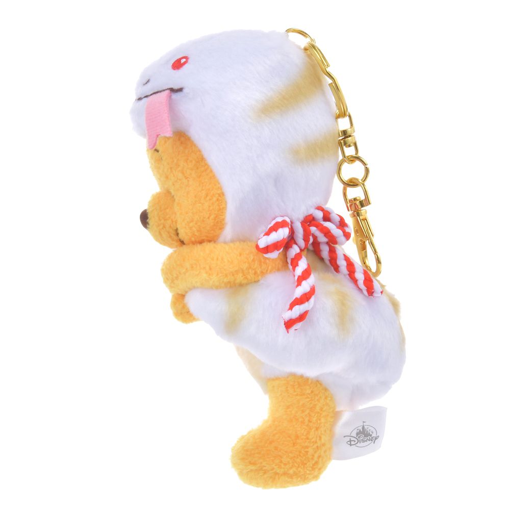 Winnie the Pooh Plush Keychain ETO POOH 2025 Disney Store Japan New Year Snake