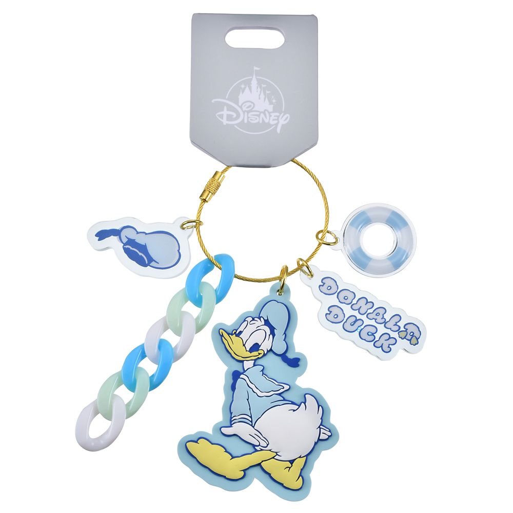 DONALD MOKOMOKO BIRTHDAY Keychain Key Holder Disney Store Japan 2025