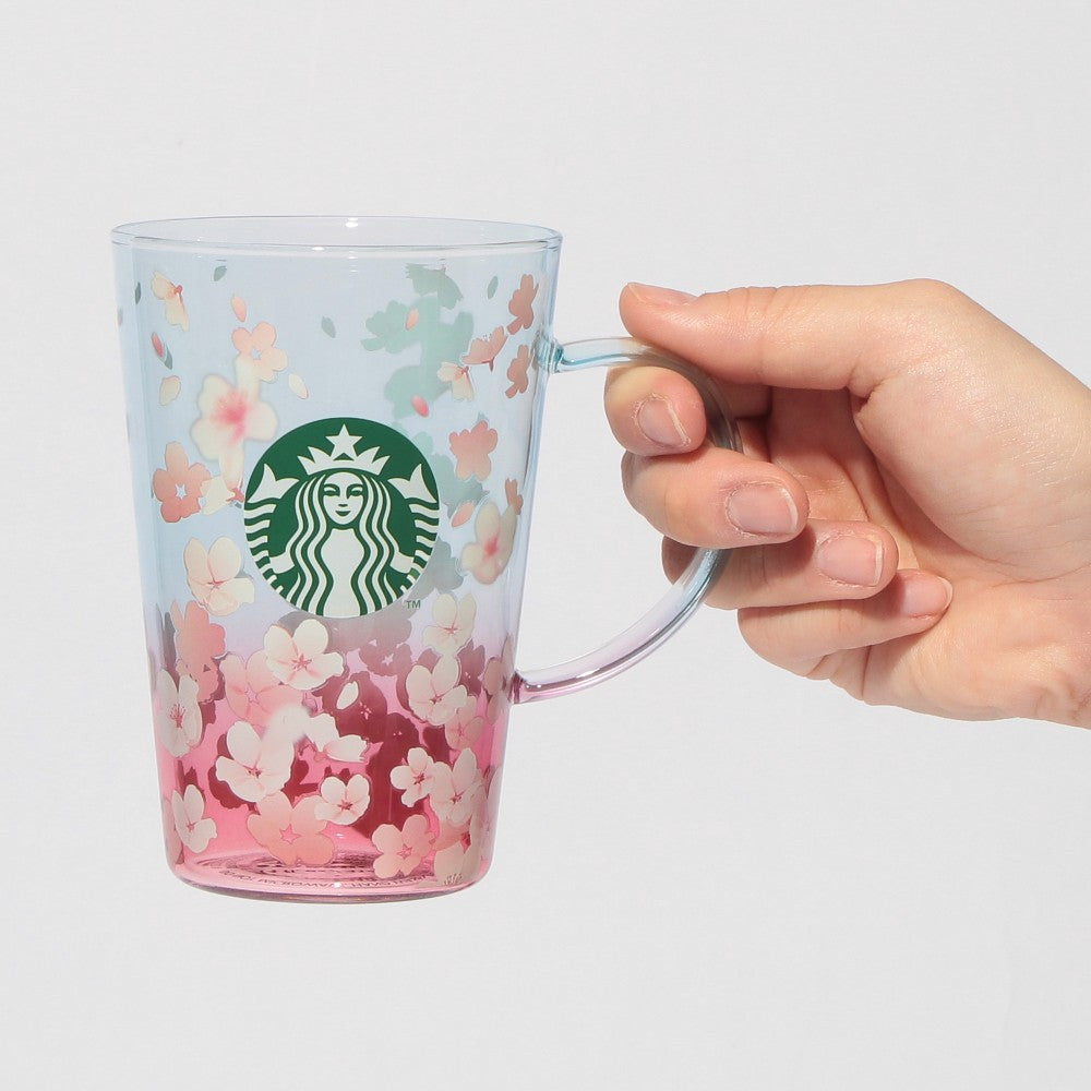 Starbucks Japan SAKURA 2025 Glass Mug Cup Spring Season Blend 414ml