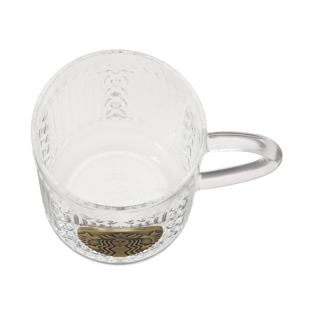 Starbucks Japan Holiday 2025 Glass Mug Cup Medal 355ml Christmas
