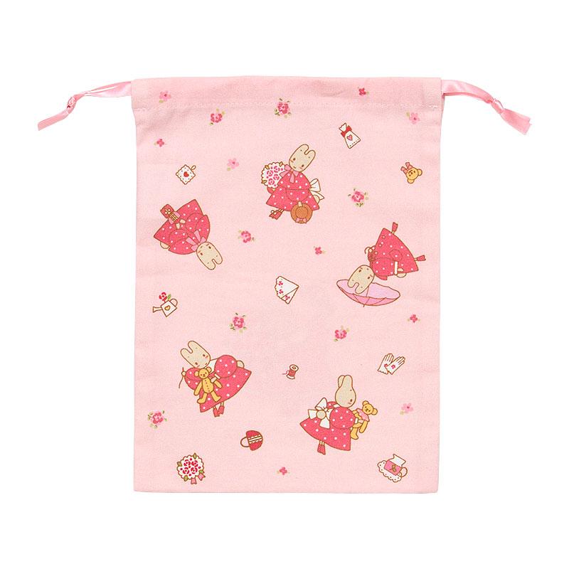Marron Cream Drawstring Pouch Pink Sanrio Japan 2025