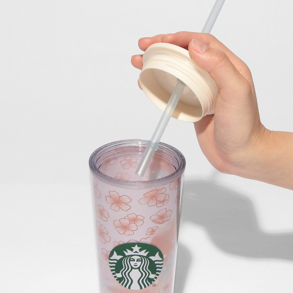 Starbucks Japan SAKURA 2025 Cold Cup Tumbler Layered 414ml