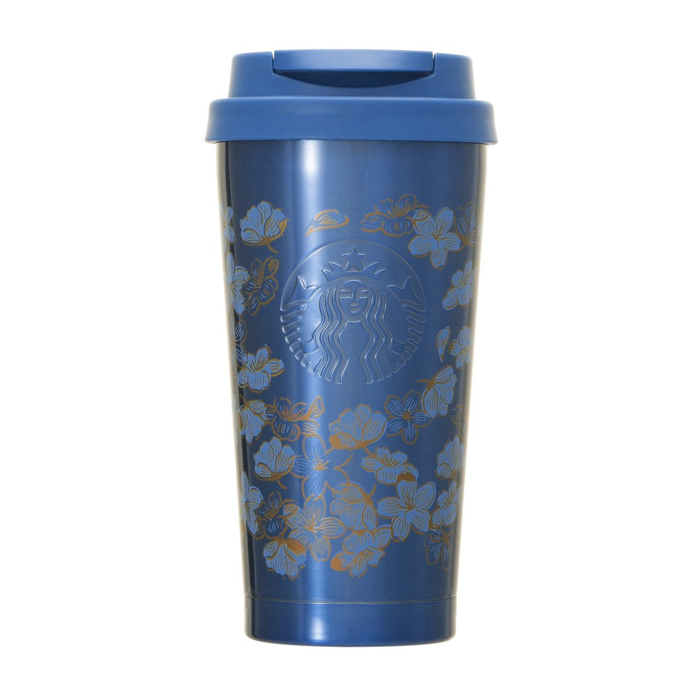 Starbucks Japan SAKURA 2025 Stainless Tumbler Night Blue 473ml