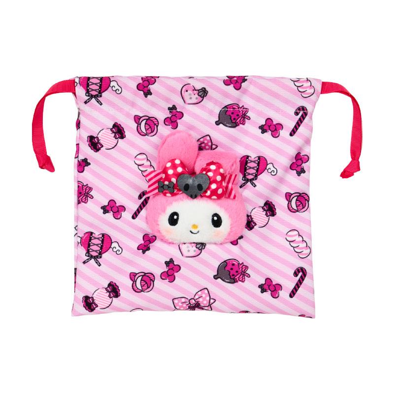 My Melody Boa Face Drawstring Pouch My Melody 50th & Kuromi 20th Sanrio Japan