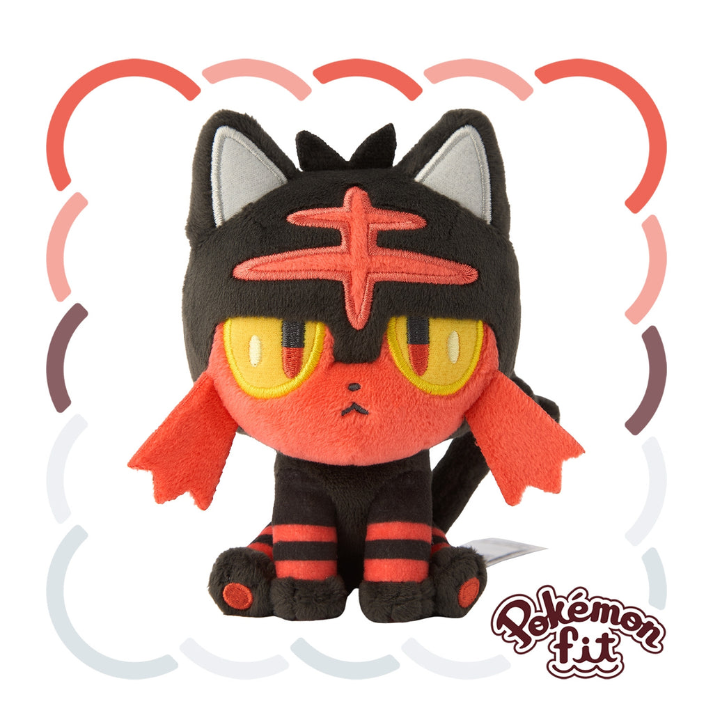 Litten Nyabby Plush Doll Sun & Moon Pokemon fit Center Japan #725