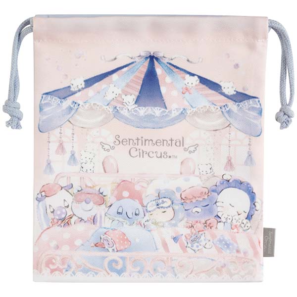 Sentimental Circus Drawstring Pouch Sorairohakuchumu San-X Japan 2024