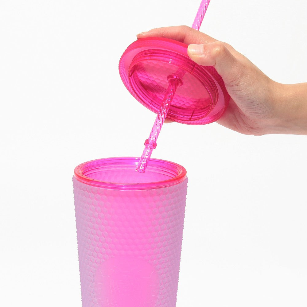 Logo Cold Cup Tumbler Neon Pink 710ml Starbucks Japan 2025 Spring