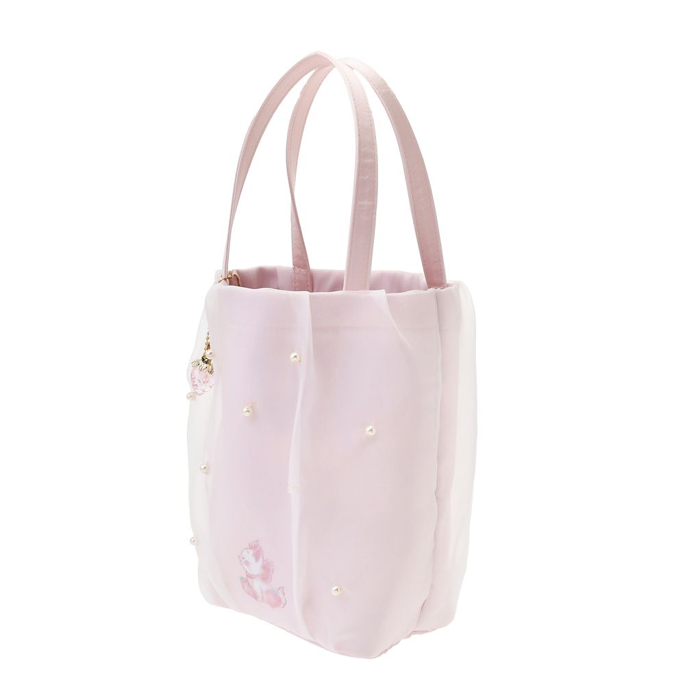 The Aristocats Marie Cat Tote Bag with Charm STRAWBERRY Disney Store Japan