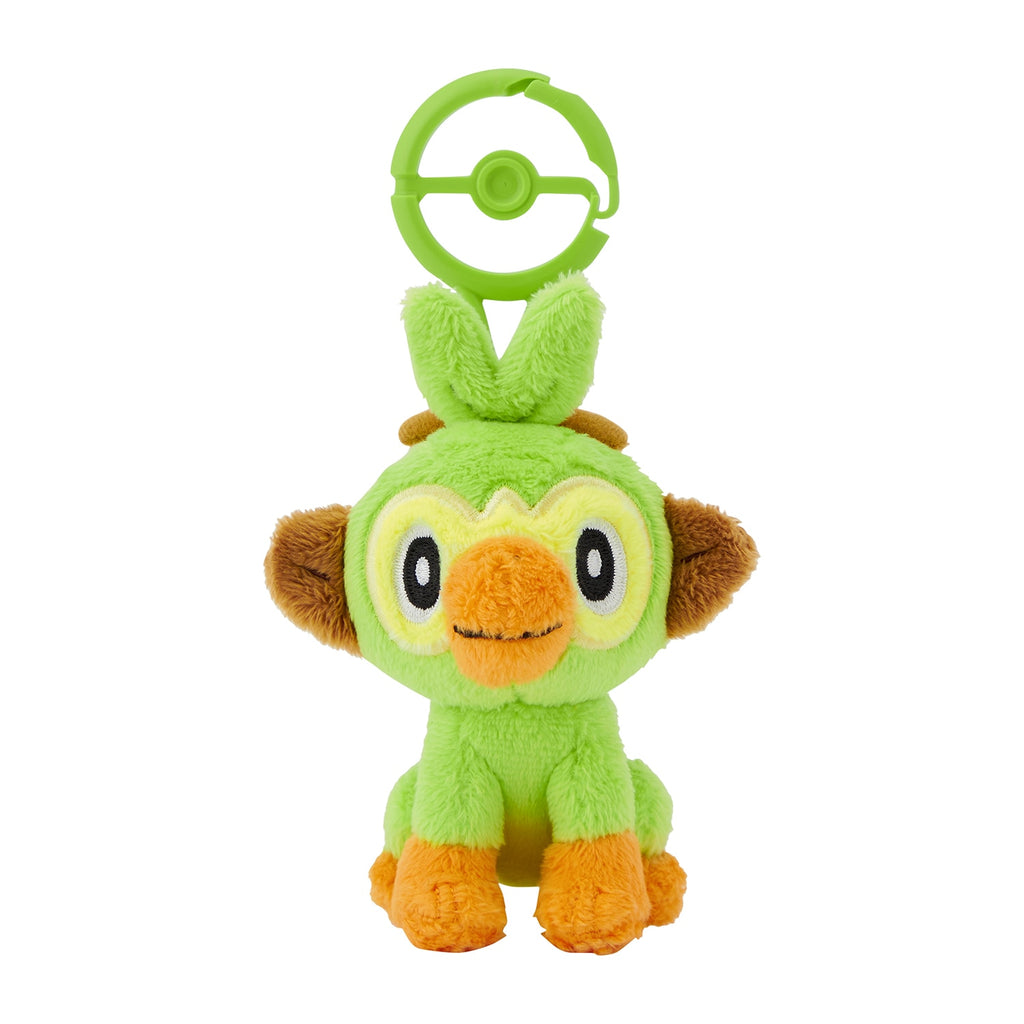 Grookey Sarunori Plush Keychain with Carabiner Pokemon Center Japan 2024