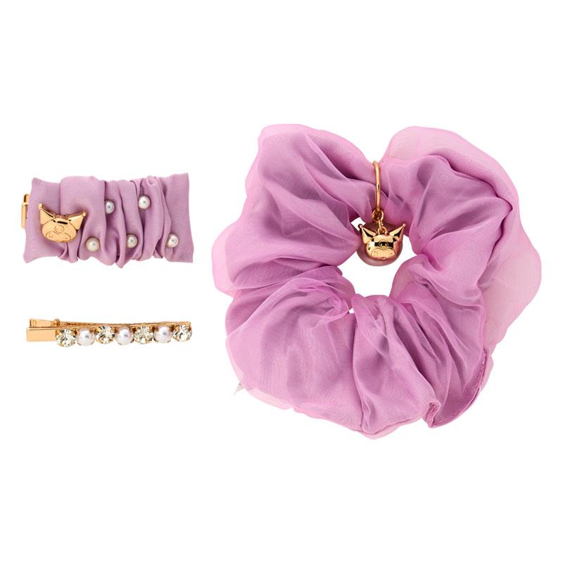 Kuromi Scrunchy Ponytail Holder Pearl Hair Accessories Sanrio Japan 2025