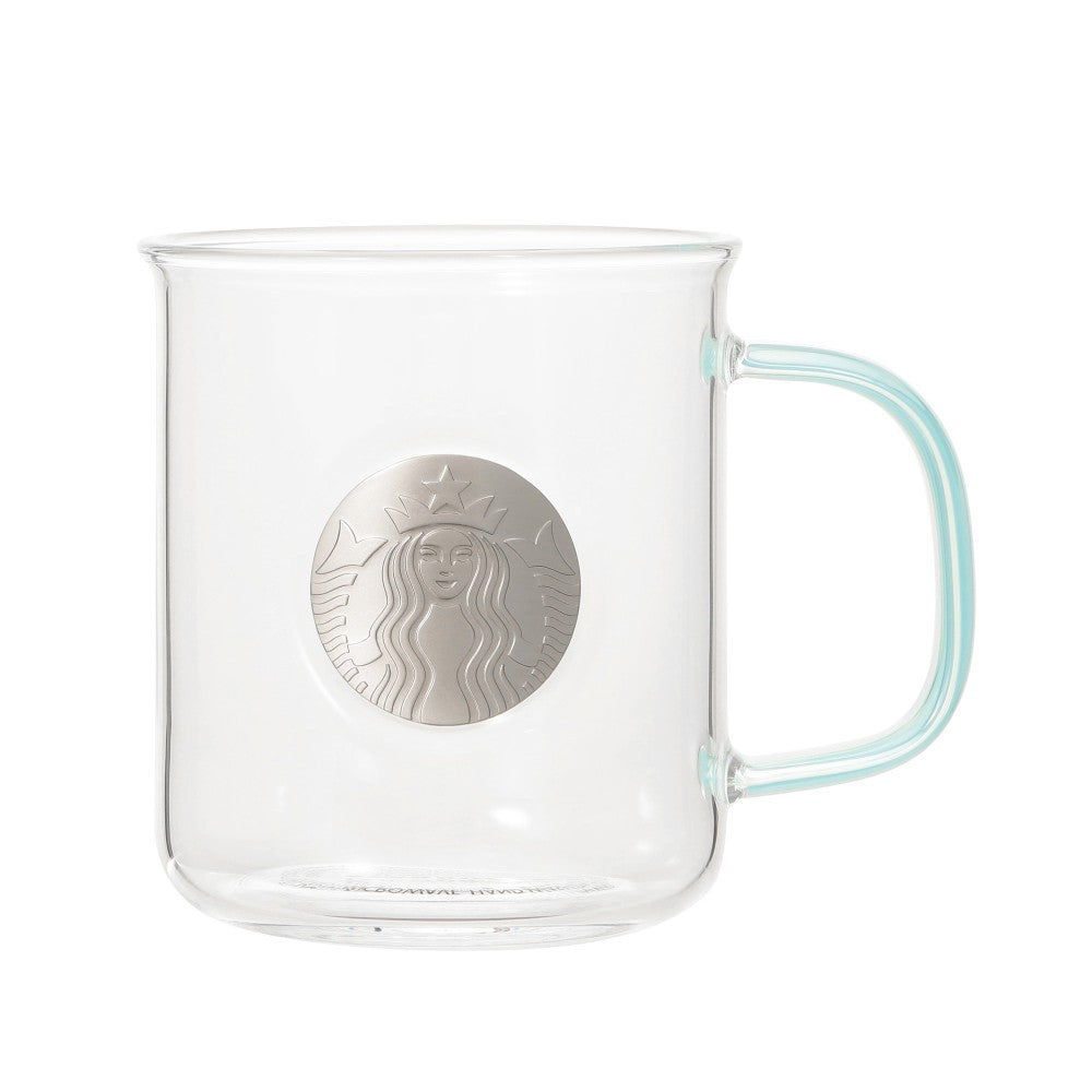 Glass Mug Cup Medal Light Green 355ml Starbucks Japan 2025 Spring