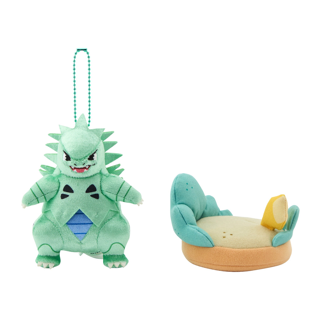 Tyranitar Bangiras Plush Keychain with Field OTENKI TEAM Pokemon Center Japan