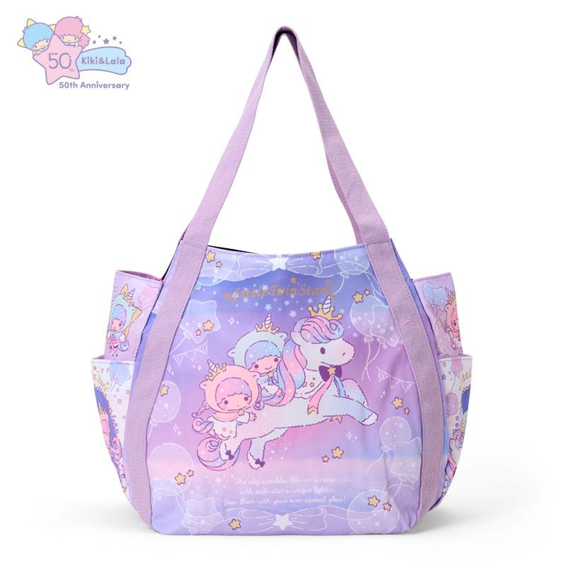 Little Twin Stars Kiki Lala Print Tote Bag Purple Sanrio Japan 2025