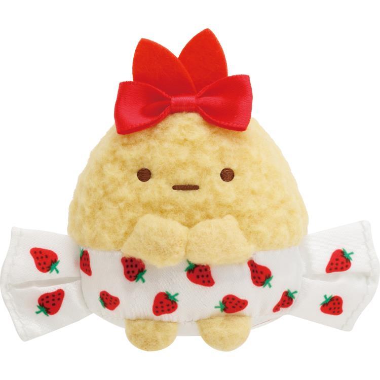 Sumikko Gurashi Fried Shrimp Tail Tenori Plush Strawberry Sakuma San-X Japan