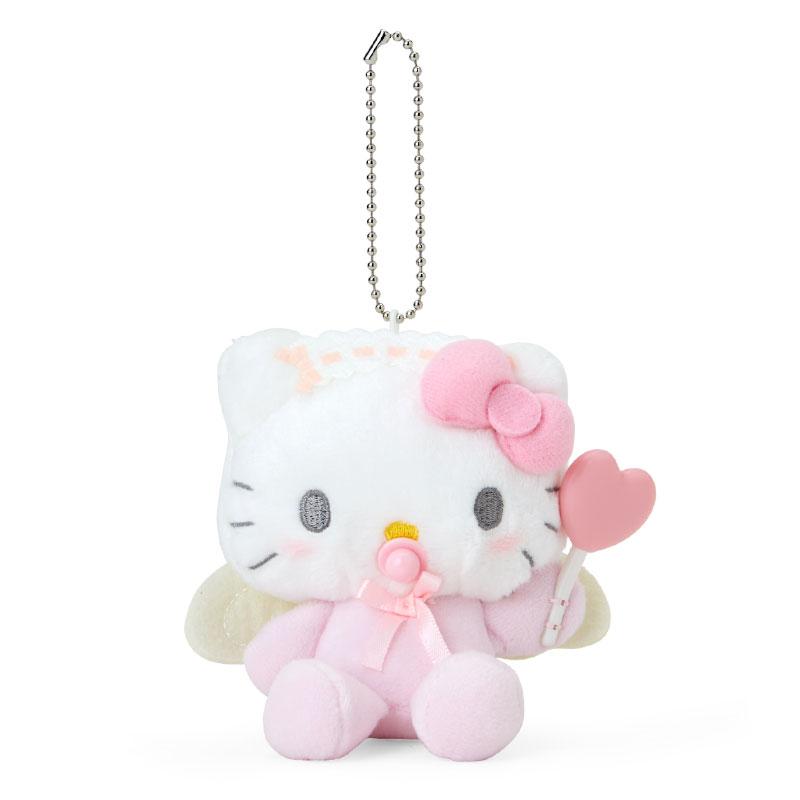 Hello Kitty Plush Mascot Holder Keychain Baby Angel Sanrio Japan 2024