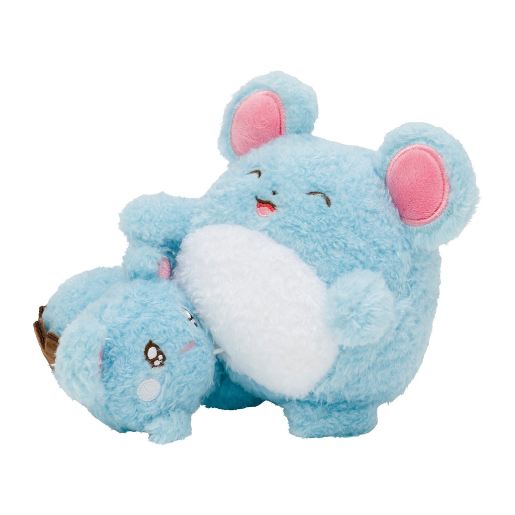 Azurill Ruriri & Marill Plush Doll Buru Buru Mugyu Crying Pokemon Center Japan