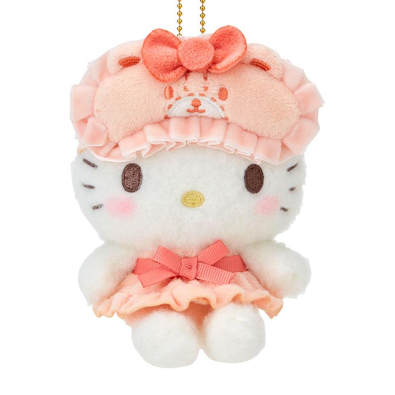 Hello Kitty Plush Mascot Holder Keychain Best Friend Pajamas Sanrio Japan 2024