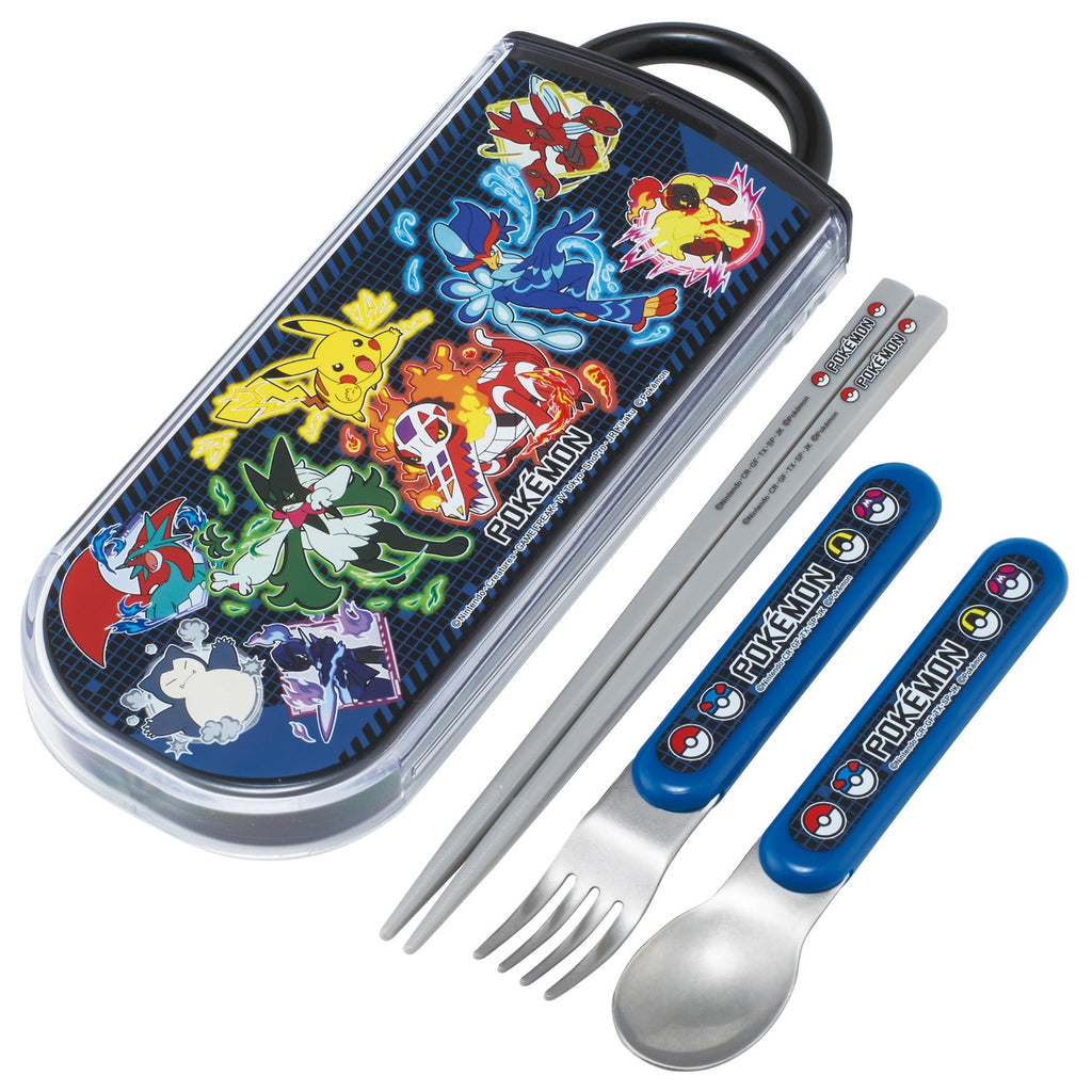 Lunch Trio Cutlery Fork Spoon Chopsticks Pokemon Center Japan 2024 SV25