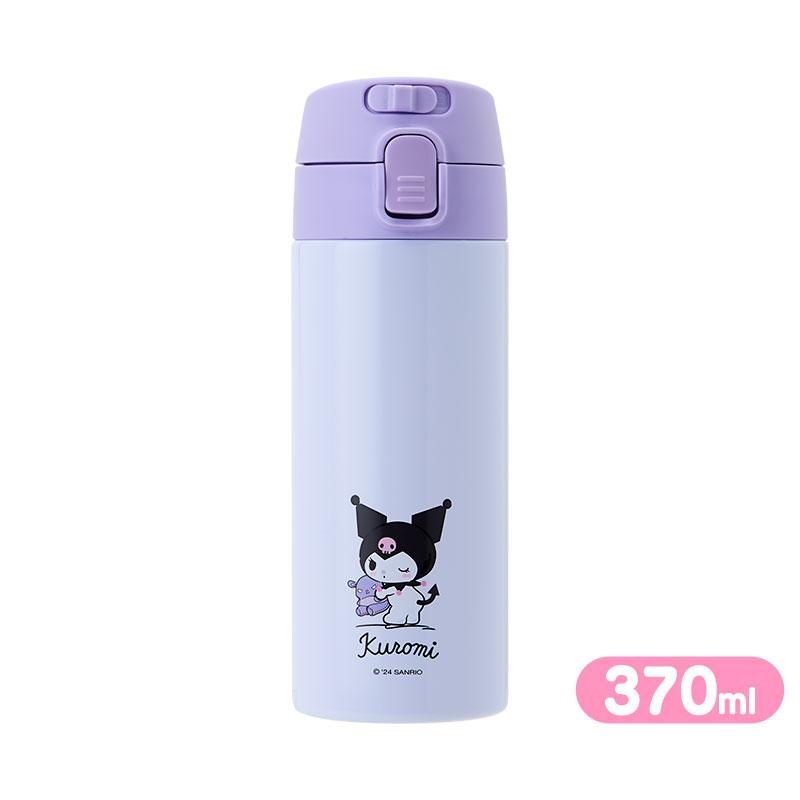 Kuromi Stainless Bottle 370ml Purple Sanrio Japan